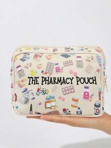 New Ouchie Pouch - Medical Bag, Toiletry Bag, Travel Essential, Colorful Design To Store Medicines, Cosmetics And Travel Necessities - Friends And Family, Personal Care Organizer| Fun Design, Portable Travel Toiletry Bag With Zipper, Meets Airline Standards Cosmetic Bag, Can Store Medicines, Medical Kits Etc.(Pattern Randomly Cutout) Travel Medicine Organizer, Outdoor First Aid Kit - Multicolor - View 5