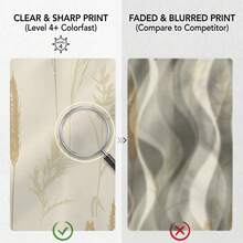 2 PIEZAS Cortinas opacas con patrón de hierba natural, cortinas de dormitorio bohemio beige, cortinas para sala de estar, 52"Ancho * 84"Largo - Multicolor - Ver 3