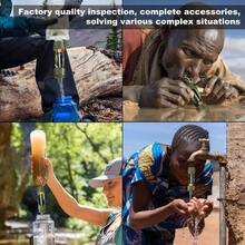 Local Shipping  Emergency Water Filter Straw, Personal Survival Water Filtration System, Water Purifier, Outdoor Survival Gear And Equipment For Hiking Camping Accessories Cycling Fishing Preparedness (3PCS) - 5 Green - View 6