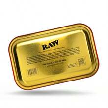 Red Small Rolling Tray 11" X 7" - Limited Edition Red Finish - Elegant Sleek And Smooth Rounded Edges With Black Mini Tray Keychain By ES Distributions - red - 查看 5