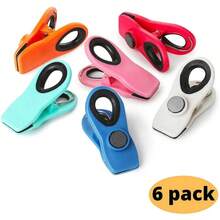 Magnetic Fridge Clips, Multipurpose Plastic Bag Clips For Food Storage, Airtight Seal, Suitable For Kitchen Organization And Storage - Multicolor - View 3