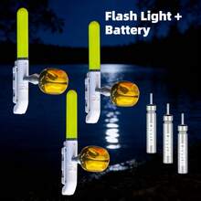 Set de 3/6 piezas + baterías Luz LED verde roja intermitente para varilla de pesca, campanas de mordida, herramientas de alarma (baterías incluidas) - Multicolor - Ver 15