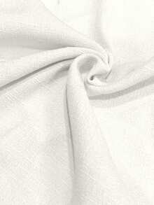 女士休闲鸟类印花长袖衬衫，音乐节风格，春夏白色度假风 - 白色 - 查看 6