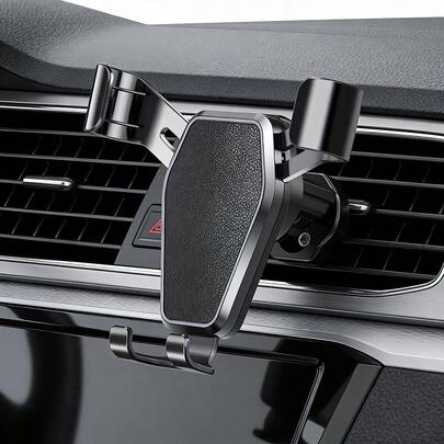 Gravity Car Phone Holder, Anti-Shake Car Air Vent Mount Holder, New Car Phone Holder With Reverse Hook, Can Be Firmly Installed On Car Air Vent - Rotatable Navigation Phone Holder With Spiral Hook Compatible With IPhone, Android Phone, Gift For Birthday, Family, Friends For Winter Gifts Birthday Driving Air Vent Phone Holder Car Accessories Strong Load-Bearing