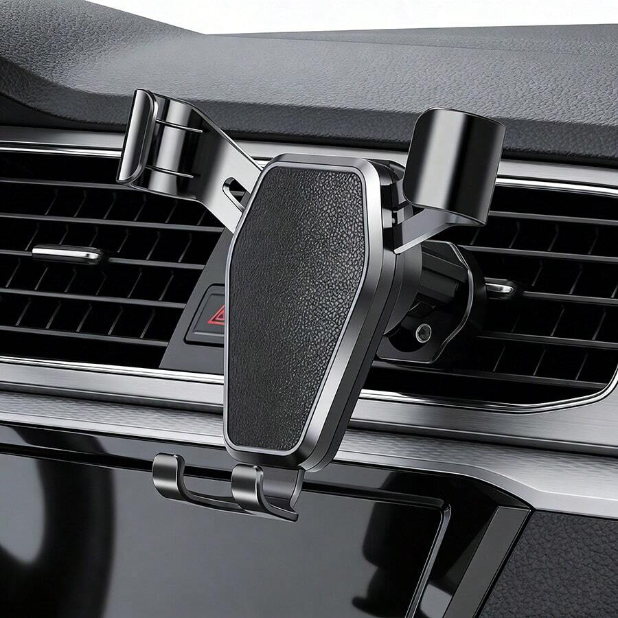 Support de téléphone de voiture à gravité, support de montage sur bouche d'aération de voiture anti-vibrations, nouveau support de téléphone de voiture avec crochet inversé, peut être installé fermement sur la bouche d'aération de la voiture - support de navigation rotatif avec crochet en spirale compatible avec , téléphone Android, cadeau pour anniversaire, famille, amis pour les cadeaux d'hiver, support de téléphone de voiture pour la conduite, accessoires de voiture avec une forte capacité de charge