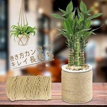 猫 爪とぎ 麻ロープ ポール リペアロープ麻縄 長さ100m 爪とぎ用 猫タワー 麻紐 手作り DIY 園芸 荷造り 手芸 飾り キャットタワーの補修用 麻縄 猫タワー 麻ひも 天然繊維 DIY用 手作り 修理 4mm 6mm - 6mm - チェックする 5