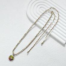 1Pc Lemon Slice Necklace Adjustable Handwoven Colorful Rope Pendant Choker Women Girls Cute Fruit Friendship Jewelry Gift - Lemon Slices - View 2