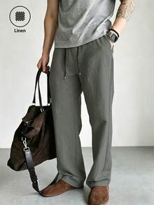 Men's Lightweight Casual Outdoor Sports Pants For Summer - Dark Grey - View 3