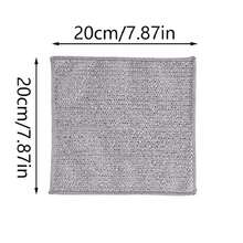 30pcs Magic Cleaning Cloth Thickened Double -Sided Metal Steel Wire Rags Kitchen Dish Pot Washdishing Cloths Towel Clean Tools - Silver Thread - View 2