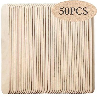 50Pcs Large Wooden Ing Sticks  Air Removal - P Splinter-Free Wooden Sticks  Ing  Stick  Body Eyew And Face Ing
