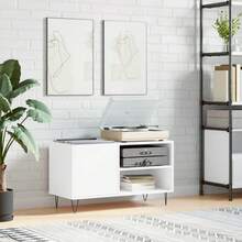 vidaXL Plattenschrank Weiß 85x38x48 Cm Holzwerkstoff - Blanco - Ver 1