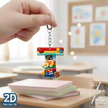 Móc khóa acrylic hình chữ cái TEACHER A-Z kiểu nhung mềm mại, quà tặng cho nam/nữ, quà sinh nhật, quà tặng tiệc tùng, quà lưu niệm. Móc khóa hình chữ cái 2D, quà tặng phẳng, quà tặng cho nam/nữ. - Nhiều màu - Xem 26