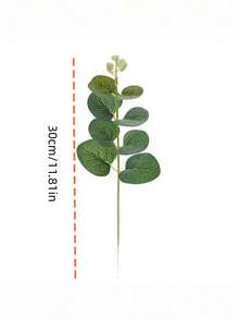 10/6/Pcs Artificial Green Tall Eucalyptus Branches, Realistic Touch, Artificial Greenery, Bulk Artificial Plants, Suitable For Wedding Bouquets, Vase Arrangements, Home Dining Table Decor, Office Farmhouse Greenery Decoration - Multicolor - View 12