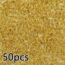 50-200个不锈钢闭合开口圈，银色和金色，DIY珠宝制作材料，适用于项链、耳环、串珠配件 - diy - 查看 16