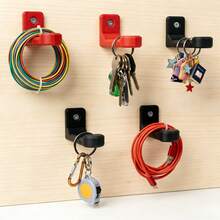 2pcs Wall-Mounted Tool Rack (For Tape) Is Resistant To Deformation, Rust, And Falling, Providing A Secure Hold For Heavy Items. It Is Easy To Install And Compatible With Various Wall Surfaces - Xem 2