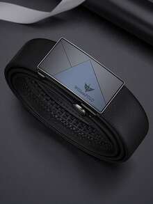 WilliamPOLO 男士皮带，可裁剪超细纤维皮革表带，自动扣，可调节腰带，商务正装/休闲装 - 彩色 - 查看 2