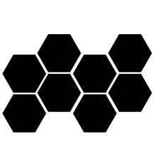 Personalized Hexagonal Photo Print PVC Plastic Board, Photo Frame Art & Memory Wall Decor For Living Room, Bedroom, Office, Wedding & Graduation - Beige - View 14