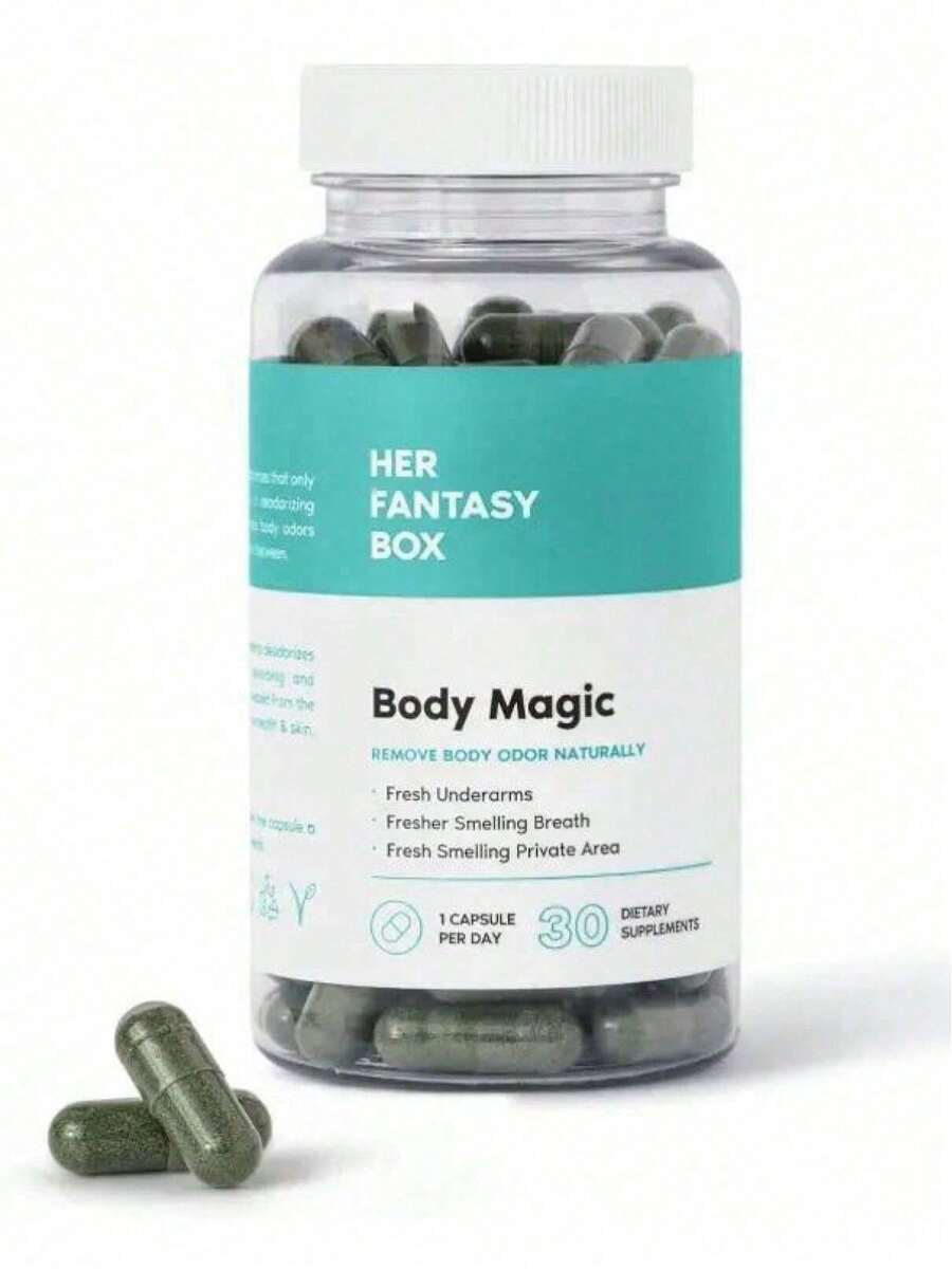 Chlorophyll Capsules - 30 Vegan Capsules For Detox, Digestion, Gut Health, Skin Support, And Oily Skin - Natural Energy Booster - 1個 - 查看 1