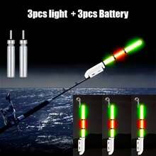 NEW 2/6pcs Fishing Rod Tip Light +CR425 Battery Set Fishing Electronic Throwing Rod Luminous Stick Light LED Removable Float Night Tackle Red/Green/White Blasting Flash Night Bite Tools CR425 (Batteries Included) - Multicolor - View 17