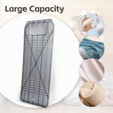 SEPTCITY - Tabla de lavado de ropa de 51 cm de largo de plástico duradero antideslizante para lavandería tablas de lavado de ropa lavadora de manos para hogar escuela viajes y camping - Gris transparente - Ver 7