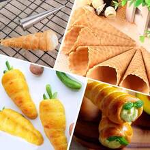 12 Pack Large Cream Horn Forms 5-Inch, Non-Stick Cream Horns Pastry Mould Croissant Baking Forms For Baking Croissants Bead, Chocolate Croissant, Brioche Rolls, Ice Cream Cone Party Dessert - View 7