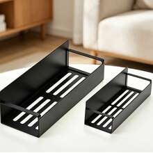 2件套多功能磁性收纳架，1大1小组合装，黑色金属壁挂式整理架，坚固厚实结构 - 彩色 - 查看 13