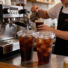 200 Sets Of 12-Ounce/16-Ounce/20-Ounce/24-Ounce Transparent Plastic Cups, With Non-Suction Drinking Lids, Durable And Leak-Proof, Suitable For Iced Coffee, Smoothies, Milkshakes. Ideal For Easter, Weddings, Outdoor Camping, Party Supplies. - White - View 7