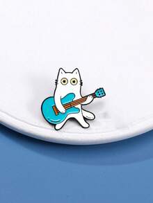 4件套卡通猫胸针交响乐团系列小提琴钢琴乐器金属徽章装饰礼品 - 小貓多色 - 查看 9