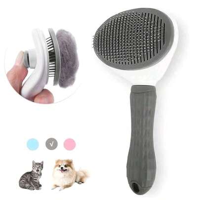 1 chiếc bàn chải tự làm sạch cho thú cưng, thích hợp để chải chuốt và loại bỏ lông rụng cho chó, mèo, thỏ và các vật nuôi khác, dễ dàng loại bỏ lớp lông tơ rụng, dụng cụ chải massage cho thú cưng lông dài và lông ngắn.