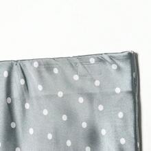 Chân váy chiffon chấm bi kiểu Pháp mùa Xuân/Hè 2026, cạp cao xếp ly, gấu váy xòe rộng, chất liệu lụa mềm mại, thích hợp cho các dịp thường ngày, công sở, tiệc tùng, cocktail, dạo chơi cuối tuần, tạo dáng tôn vóc dáng. - Màu xanh nhạt - Xem 5