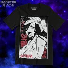 Anime Cosplay Graphic Print Bleach - Shiba Black & White T-Shirt For Men & Women - 圖片 - 查看 7