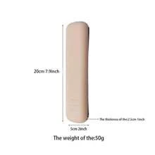 1pc Silicone Makeup Brush Holder, Minimalist INS Style, Embossed Brush Design, Rectangular Portable, Dust-Proof And Waterproof, Suitable For Women Makeup Brush Storage Case - Multicolor - View 5