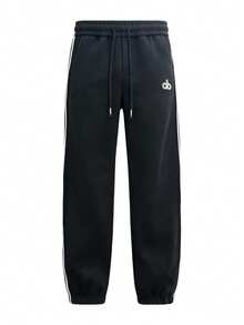 Alo Yoga Side-Strap Straight-Leg Sweatpants, Loose-Fitting Wide-Leg Unisex Sports Pants, Casual Fitness Pants - Xem 10