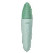 Waterproof Ultrasonic Facial Cleansing Device Electric Silicone Brush For Deep Pore Cleansing Massage Exfoliation And Skin Rejuvenation With Gentle Vibrations For Sensitive Skin - Green - View 8