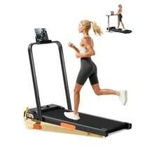 Walking Pad Treadmill With 15% Incline 2.5HP Foldable Under Desk Walking Pad For Home And Offce 300LBS Weight Capacity 0.6-6.2MPH Compact Treadmill With Remote Control - 6.2英哩/小時 15 斜坡 黑色 - 查看 7