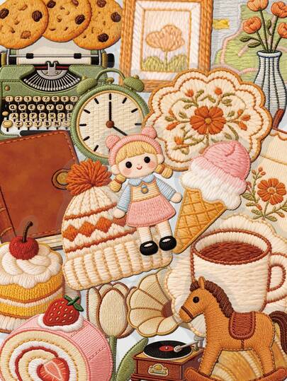 50pcs Cozy Little Things Stickers For Skateboard Guitar Laptop Scrapbook Decor DIY Transparent Stickers