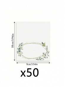50pcs/10pcs Green Leaf & Gold Frame Place Cards - Green Leaf & Gold Frame Design (Blank) Seating Cards, Suitable For Mother's Day, Weddings, Graduation Season, Themed Parties, Birthday Parties, Anniversaries, And Bachelor/Bachelorette Parties. - One Size Fits All - View 7