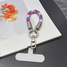 1 Set Personalized Phone Lanyard, Creative Finger Strap 8mm Car Key Chain Pendant, Anti-Lost Anti-Theft Small Hanging Accessory, Fashionable Hanging Chain - Multicolor - View 30