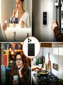3/2/1pc,Double-Sided Silicone Phone Suction Cup, Suction Cup Holder, Designed As A Car Phone Holder, Non-Slip And Portable Double-Sided Silicone Suction Cup, Movable Square Phone Adhesive Holder With Strong Adhesive, Strong Grip On Both Sides, Compatible With IPhone And Android Devices, Reusable, Adjustable Angle And Compact Design - Multicolor - View 9