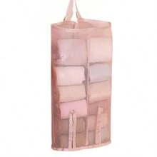 Wall Mounted Sock Storage Bag, Student Dormitory Hanging Underwear Organizer Net Pouch - Multicolor - View 9