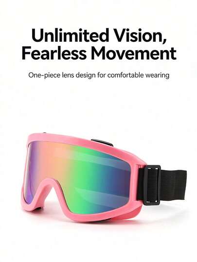 1 chiếc kính trượt tuyết mùa đông, kính trượt tuyết dành cho người lớn, kính bảo hộ xe máy, kính bảo hộ xe đạp, kính bảo hộ xe trượt tuyết, kính bảo hộ có đệm mút êm ái, kính trượt tuyết phù hợp với người đeo kính cận, kính thể thao ngoài trời.