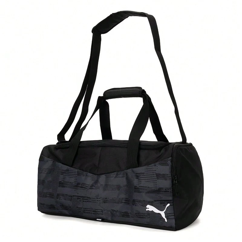 Puma Túi đựng đồ thể thao dung tích lớn, Túi nhỏ IndividualRISE dùng cho các hoạt động thể thao ngoài trời hàng ngày, túi xách du lịch cắm trại, túi đeo vai, 090577-01 [Chỉ có túi] - Đen - Nhựa đường - Xem 1