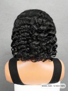 ISEE HAIR Wear Go Bob 短波波假髮 7*5 英吋透明無膠蕾絲 深蕾絲自然捲曲 真人髮 自然色 180% 密度 8-14 英吋 蕾絲假髮 預漂白髮結 預剪預拔髮線 適合初學者女性 - SNatural - 查看 4