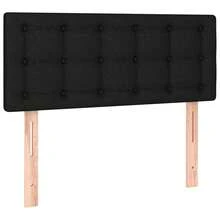 vidaXL Boxspringbett Mit Matratze Schwarz 100x200 Cm Stoff - Black - View 6