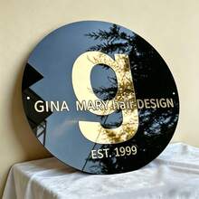 Custom 3D Acrylic Logo Sign For Door Or Wall, Modern Salon Sign With Stand Offs, Business Signage, Business Door Plaque, Spa Room, Clinic,Custom Round Business Logo Sign, 3D Door Wall Sign, Custom Logo Acrylic Business Signage, Office Storefront - Multicolor - View 18