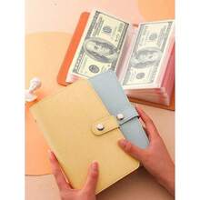 A Cash Storage Notebook That Can Hold 100 Banknotes, With Photos Of Banknotes And Stamps, 1A6 Large Storage Space, Envelope Challenge Binder, Savings Challenge Book With Envelope, Envelope Saving Challenge Savings Binder Successfully Achieving Your Savings Goals, Multi-Functional Portable Loose Leaf Storage Organizer, Study Supplies, Back To School - 多色的 - 查看 7