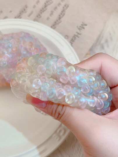 Moldable Slow Rebound Handmade Squeezing Ball Translucent Stress Relief Squeeze Ball For Men Women Workers Sensory Decompression Stress Balls For Relaxation Squeeze Game Effectively Relieves Anxiety Suitable For Family Gatherings Holiday Parties As Holiday Gifts Party Favors Fun & Cute Gifts Birthday Gifts Elastic Squeeze Balls