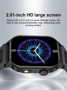 El nuevo smartwatch de LIGE cuenta con una batería de 370mAh, una pantalla HD cuadrada, resistencia al agua, pronóstico del tiempo, reproducción de música, talla grande de 100 funciones de seguimiento de fitness y notificaciones de llamadas. Un smartwatch de fitness multifuncional y elegante. - Ver 4