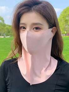 1件女款頸巾面罩 戶外防曬遮陽運動騎行面罩 - 彩色 - 查看 4