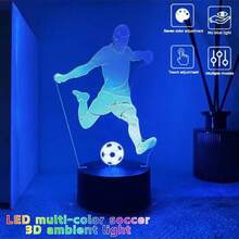 3D Football Shaped Night Light, Suitable For Football Fans, Can Decorate Room Atmosphere, Birthday Party, Graduation Gift, Etc. - Athlete Football Light - View 12